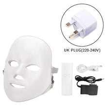 Load image into Gallery viewer, 7 Colors Led Mask Photon Electric LED Facial Mask LED Skin Rejuvenation Anti Wrinkle Acne Photon Therapy Home Salon Beauty Tool
