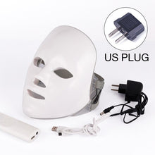 Load image into Gallery viewer, 7 Colors Led Mask Photon Electric LED Facial Mask LED Skin Rejuvenation Anti Wrinkle Acne Photon Therapy Home Salon Beauty Tool
