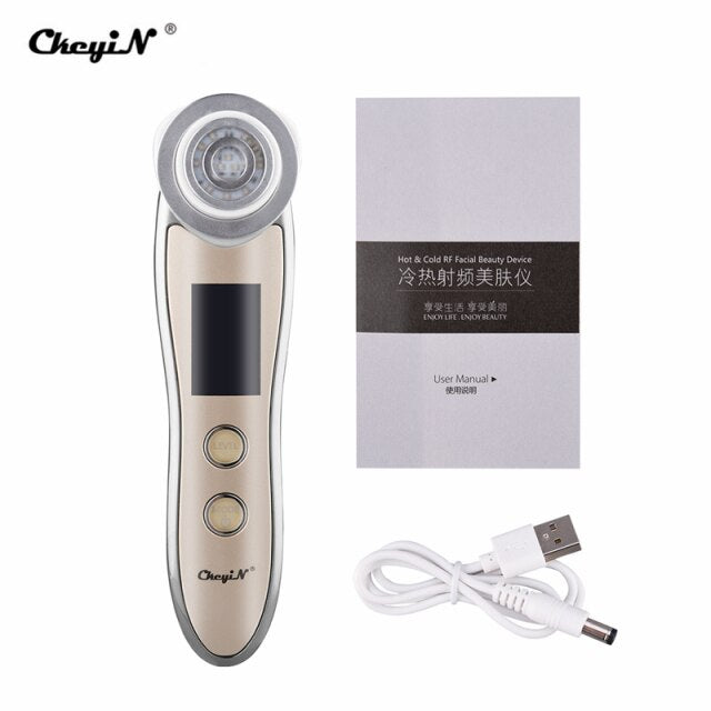 RF Radio Frequency Face Skin EMS LED Photon Mesotherapy Electroporation Facial Skin Care Device Face Lift Tighten Beauty Machine