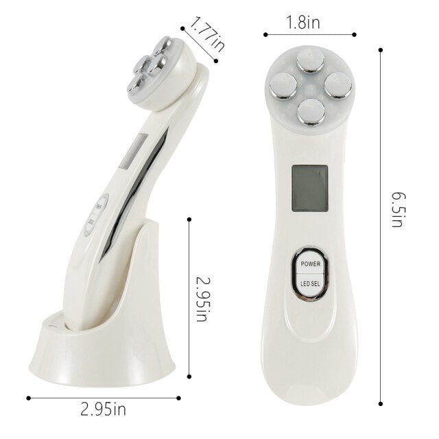 RF Radio Frequency Facial Beauty Device+Ultrasonic Infrared Face Body Slimming Skin Firming Massager Fat Burner EMS Machine