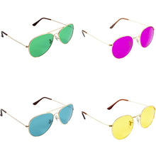 Load image into Gallery viewer, 10 Colors Set Therapy Mood Glasses,Migraine Glasses Light Therapy Chakra Healing Glasses Chromotherapy Colored Lenses SunGlasses
