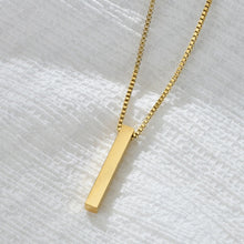 Load image into Gallery viewer, Personalized DIY Women's Necklaces Cylinder Pendant Stainless Steel Customized Necklace Gift for Woman Sister Friends
