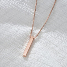 Load image into Gallery viewer, Personalized DIY Women's Necklaces Cylinder Pendant Stainless Steel Customized Necklace Gift for Woman Sister Friends
