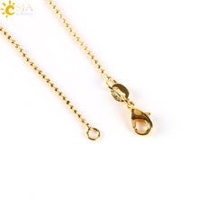 Load image into Gallery viewer, CSJA Natural Black Indian Onyx Arrowhead Pendant Electroplated Gold Color Raw Stone Energy Luxury Handmade Necklace Jewelry E310
