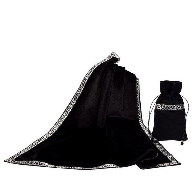 Retro Tarot Cards Bag Party Table Cloth Board Game Tablecloth Divination Velvet